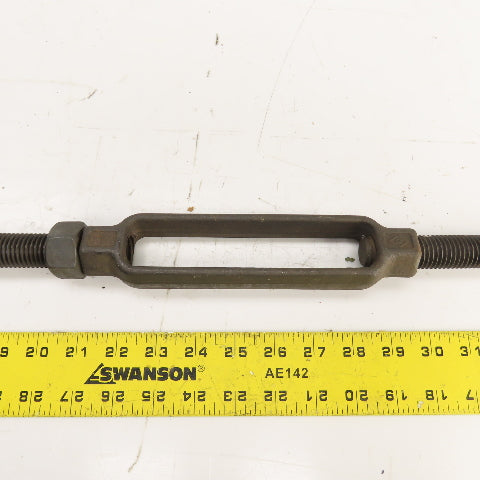 7/8" Steel Turnbuckle 36" Extended 7/8" Pin x 5/8 Pin