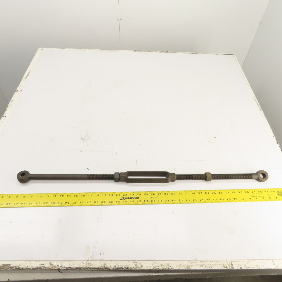 7/8" Steel Turnbuckle 36" Extended 7/8" Pin x 5/8 Pin