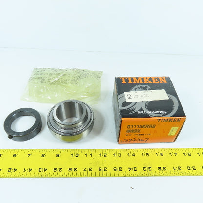 Timken G1115KRRB 35TS17 Eccentric Locking Collar Ball Bearing 1-15/16" ID NEW