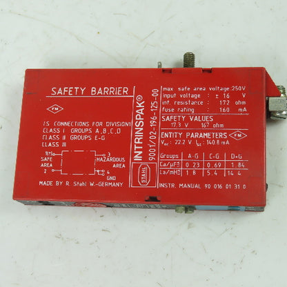 Stahl 9001/02-196-125-00 Safety Barrier 16V 160mA