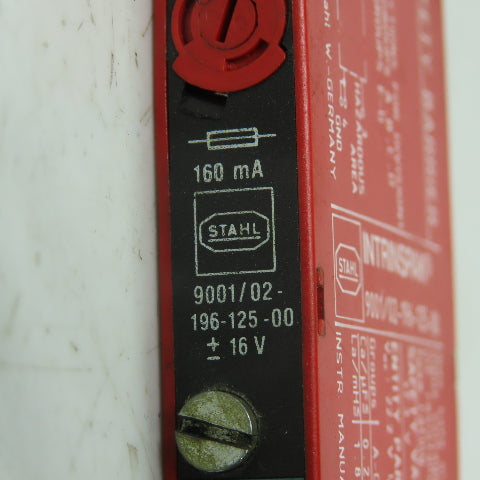 Stahl 9001/02-196-125-00 Safety Barrier 16V 160mA