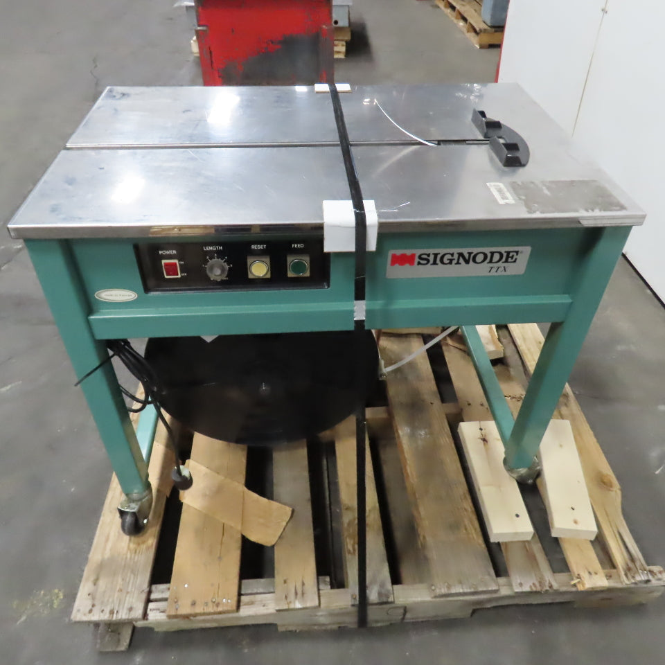 Signode TTX-593 Semi-Automatic Strapping Banding Machine 1Ph 110V REPAIR