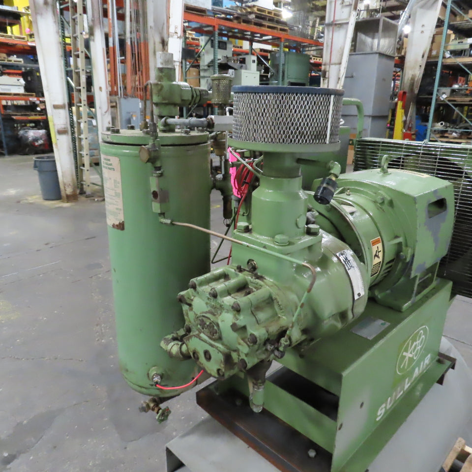 Sullair 10-25 AC/AC 120 Gal Rotary Screw Air Compressor 3PH 25HP 115PSI 230/460V