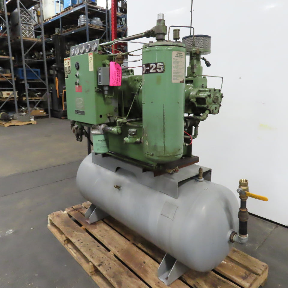Sullair 10-25 AC/AC 120 Gal Rotary Screw Air Compressor 3PH 25HP 115PSI 230/460V