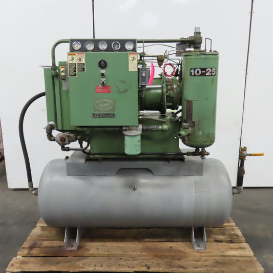 Sullair 10-25 AC/AC 120 Gal Rotary Screw Air Compressor 3PH 25HP 115PSI 230/460V