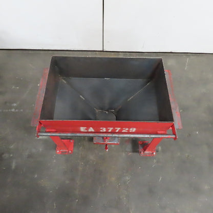 21 Gallon 0.1 Cubic Yard Mobile Bulk Storage Bin 45° Cone Slope Hopper W/Casters