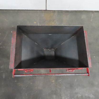 21 Gallon 0.1 Cubic Yard Mobile Bulk Storage Bin 45° Cone Slope Hopper W/Casters