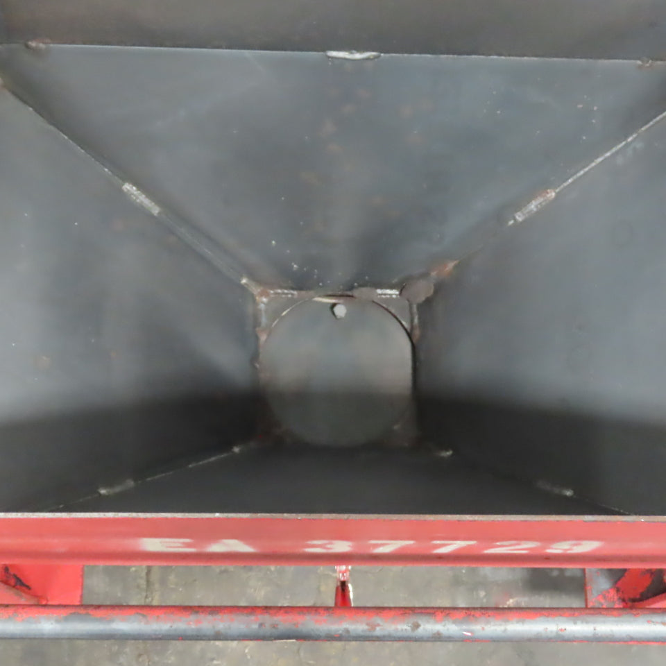 21 Gallon 0.1 Cubic Yard Mobile Bulk Storage Bin 45° Cone Slope Hopper W/Casters