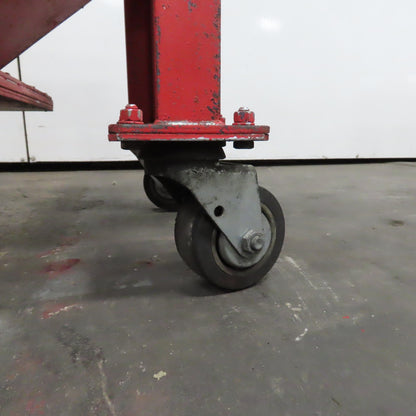 21 Gallon 0.1 Cubic Yard Mobile Bulk Storage Bin 45° Cone Slope Hopper W/Casters