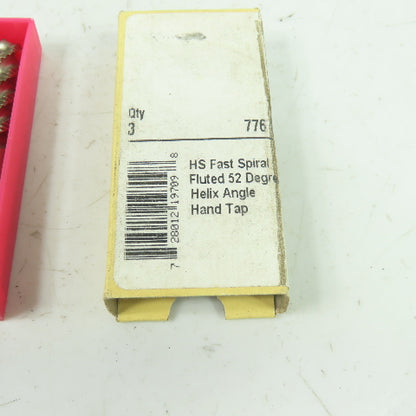 Durakut M8 X 1.25 HS D5 Spiral Helix Angle Hand Tap 3-Flute Lot Of 3