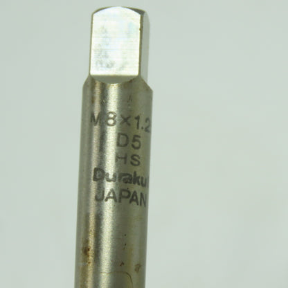 Durakut M8 X 1.25 HS D5 Spiral Helix Angle Hand Tap 3-Flute Lot Of 3