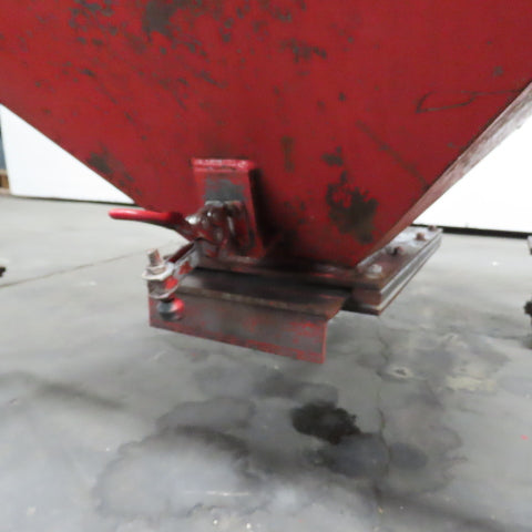 55 Gal. 0.28 Cubic Yard Mobile Bulk Storage Bin 45° Cone Slope Hopper W/Casters