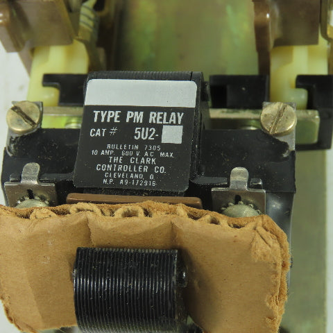 Joslyn Clark 5U2- Type PM Control Relay Bulletin 7305 600VAC 10A