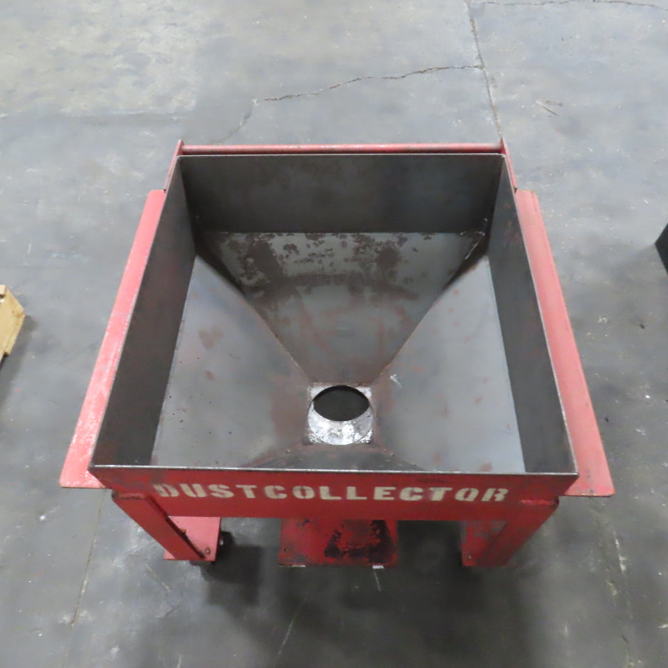40 Gallon 0.19 Cubic Yard Mobile Bulk Storage Bin 45° Cone Slope Hopper W/ Lid