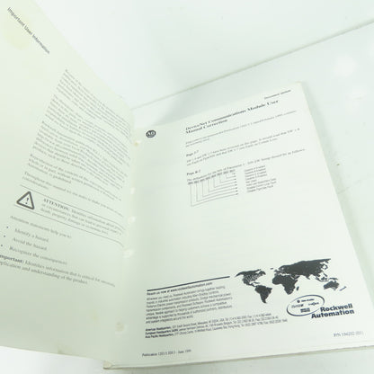 Allen Bradley 1203-GK5 Or 1336-GM5 Devicenet Communications Module User Manual