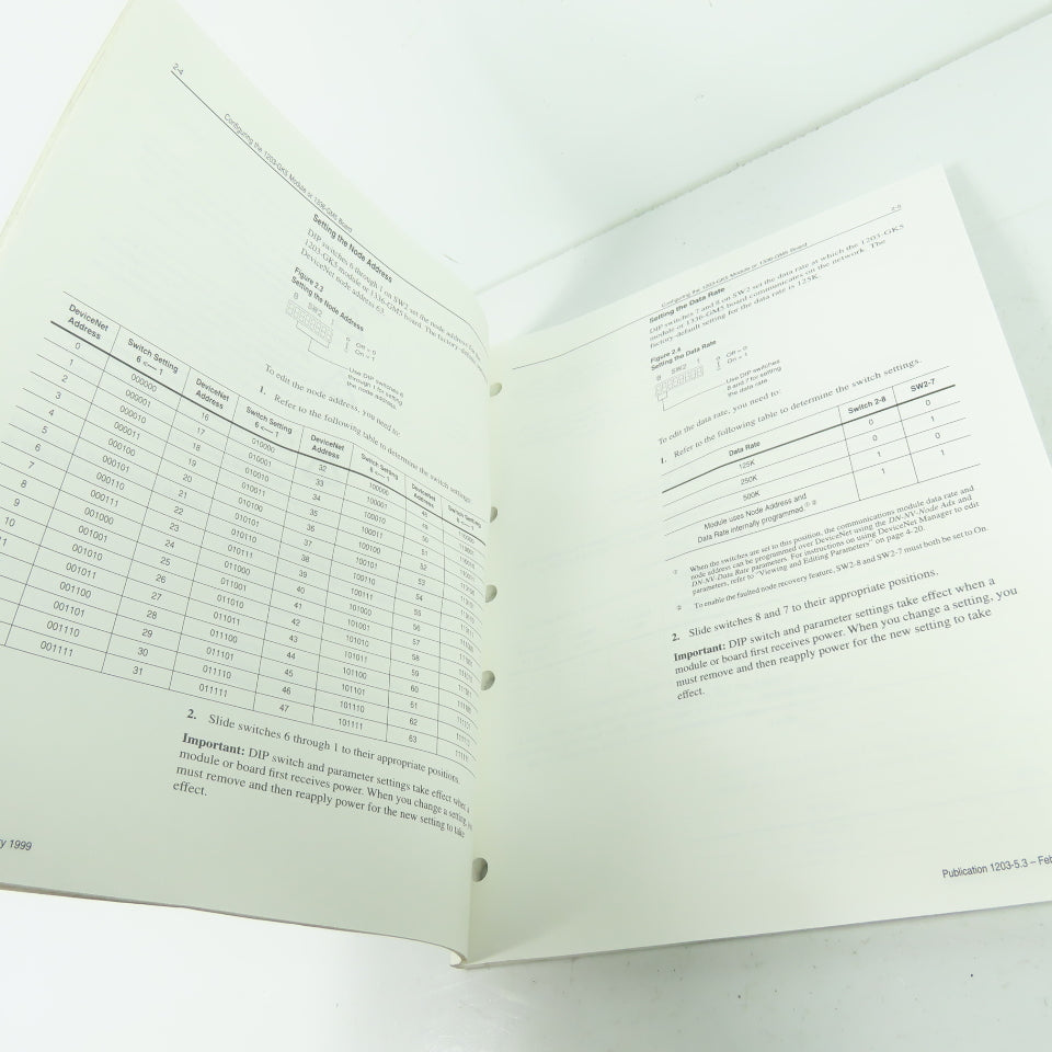 Allen Bradley 1203-GK5 Or 1336-GM5 Devicenet Communications Module User Manual