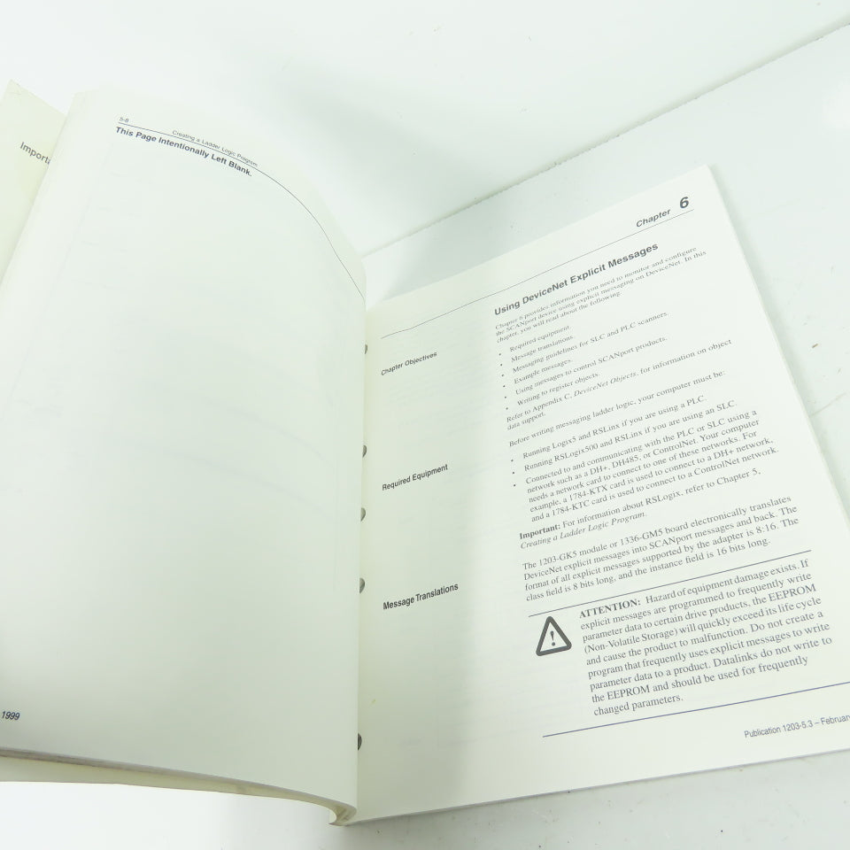 Allen Bradley 1203-GK5 Or 1336-GM5 Devicenet Communications Module User Manual