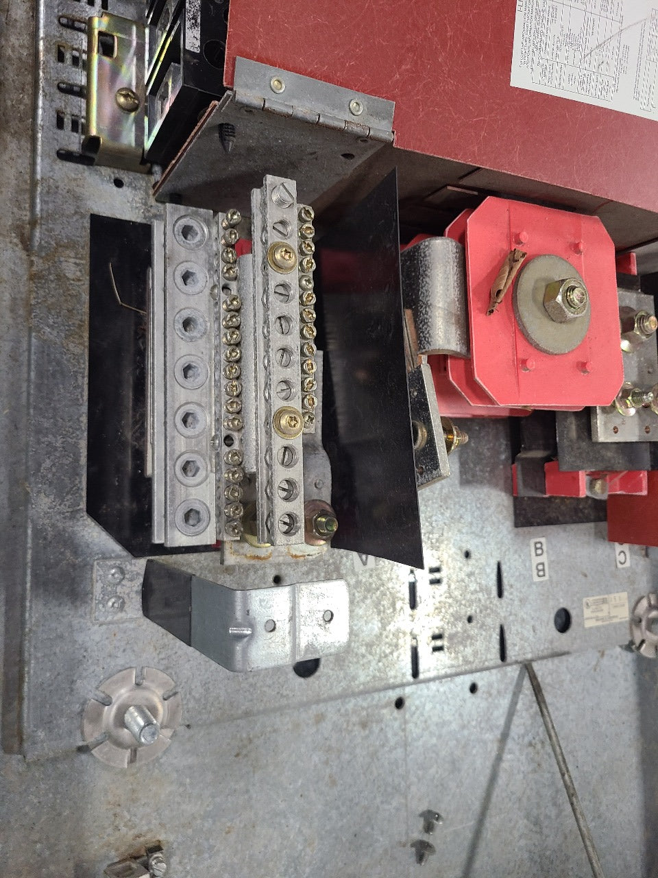 Square D 200A 3Ph HCN I-Line Panelboard Load Center W/8 Breakers Stainless Front