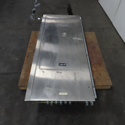 Square D 200A 3Ph HCN I-Line Panelboard Load Center W/8 Breakers Stainless Front