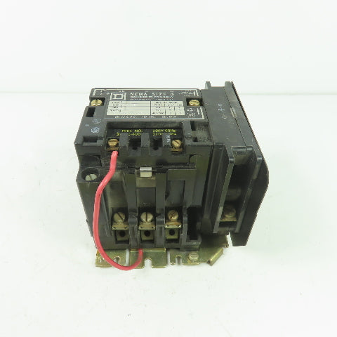 Square D 8502 S30-2 Size 0 Contactor 600VAC 5HP 120V Coil