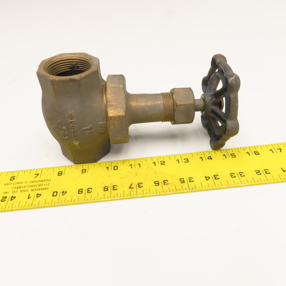 Powell Fig 110 1-1/4" Bronze Globe Valve #200