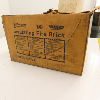 Morgan K-23 No. 2 Wedge Insulating Fire Brick 9" x 4.5" x 2.5" Box Of 10
