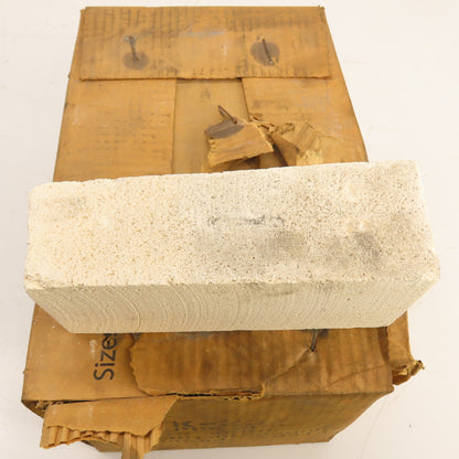 Morgan K-23 No. 2 Wedge Insulating Fire Brick 9" x 4.5" x 2.5" Box Of 10