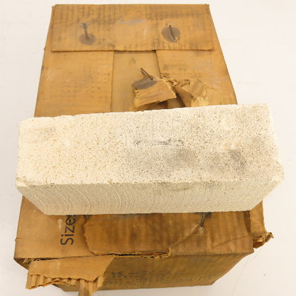 Morgan K-23 No. 2 Wedge Insulating Fire Brick 9" x 4.5" x 2.5" Box Of 10