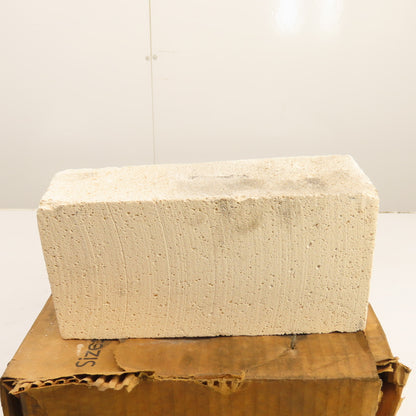 Morgan K-23 No. 2 Wedge Insulating Fire Brick 9" x 4.5" x 2.5" Box Of 10