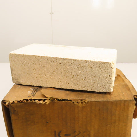 Morgan K-23 No. 2 Wedge Insulating Fire Brick 9" x 4.5" x 2.5" Box Of 10