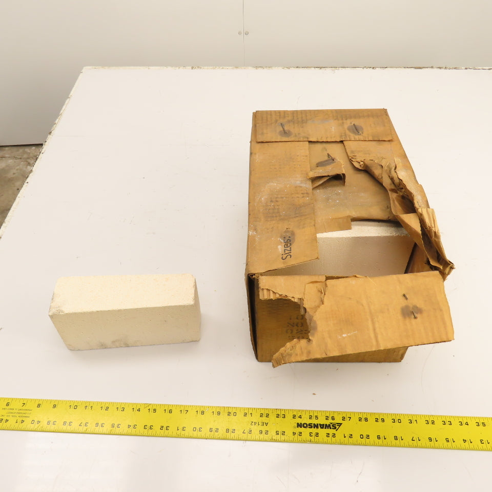 Morgan K-23 No. 2 Wedge Insulating Fire Brick 9" x 4.5" x 2.5" Box Of 10