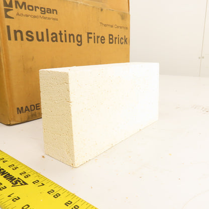 Morgan K-23 No. 1 Arch Insulating Fire Brick 9" x 4.5" x 2.5" Box Of 12