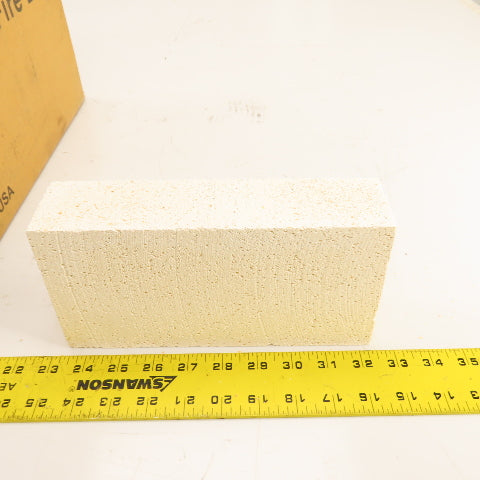 Morgan K-23 No. 1 Arch Insulating Fire Brick 9" x 4.5" x 2.5" Box Of 12