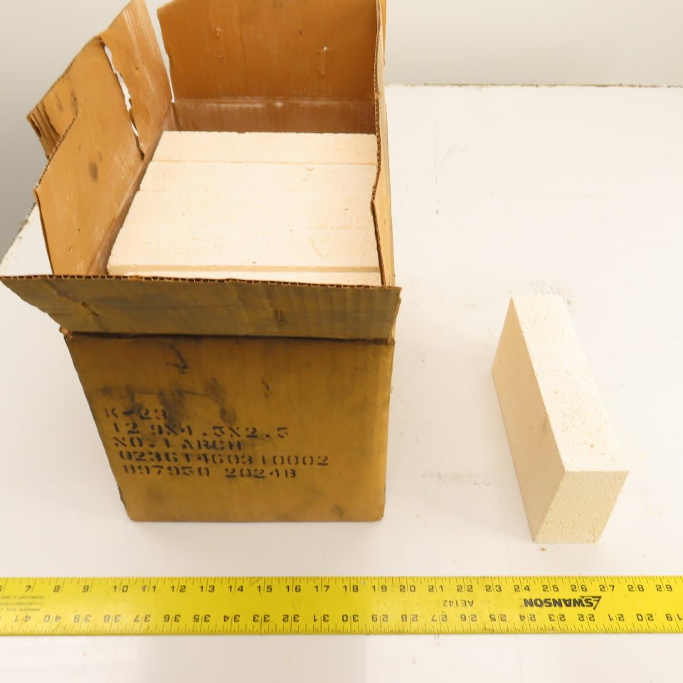 Morgan K-23 No. 1 Arch Insulating Fire Brick 9" x 4.5" x 2.5" Box Of 12