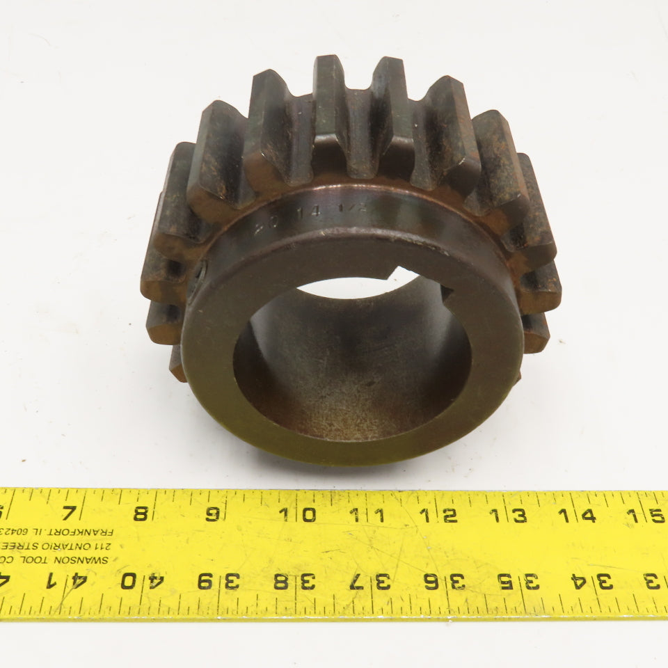 Martin S420 External Tooth Spur Gear 20T 14.5°PA 2" Wide 2-15/16" Bore
