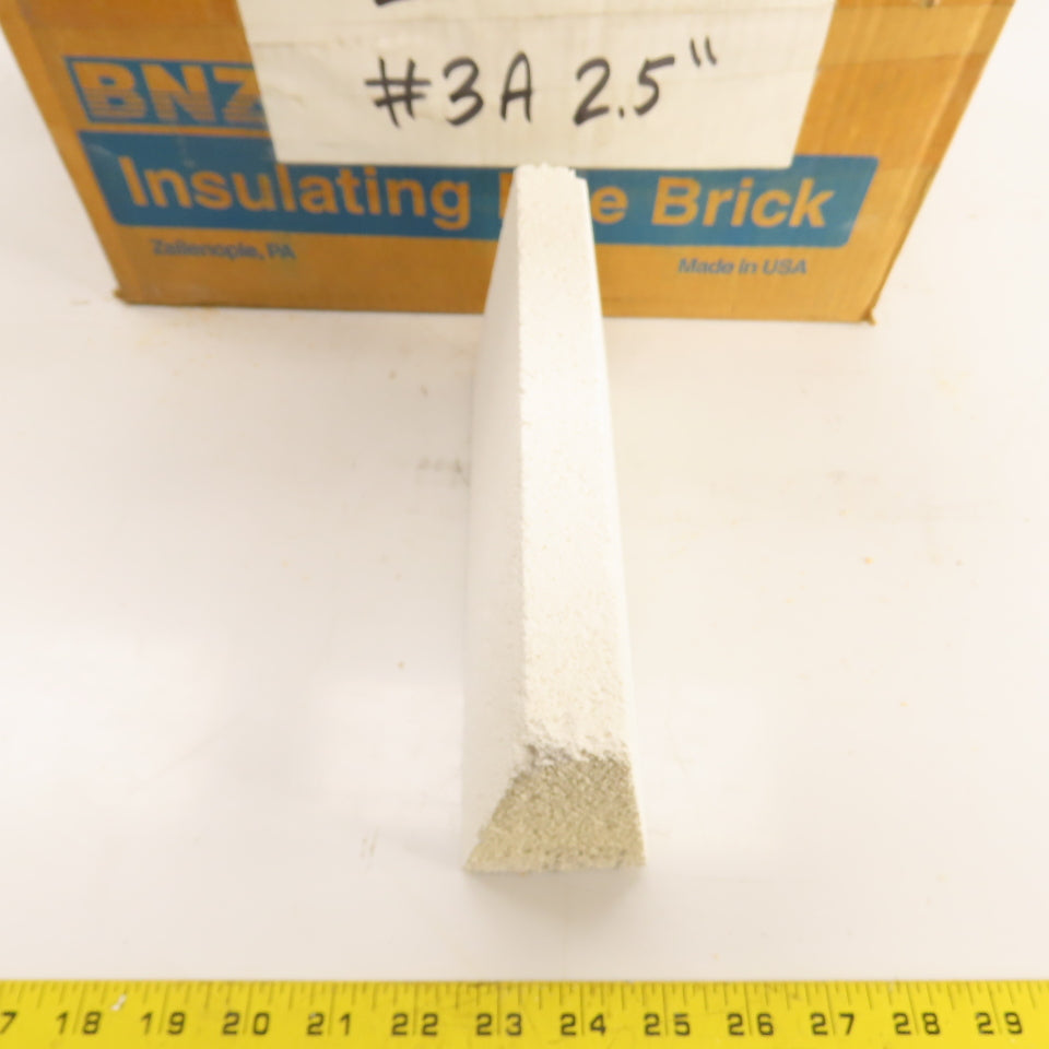 BNZ No.3 Arch Insulating Fire Brick 2600° 9" x 4.5" x 2.5" Box Of 14