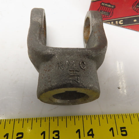 Republic HY-362-6 RMC H7 Yoke 7/8" Keyed Bore 15/16" OD Caps