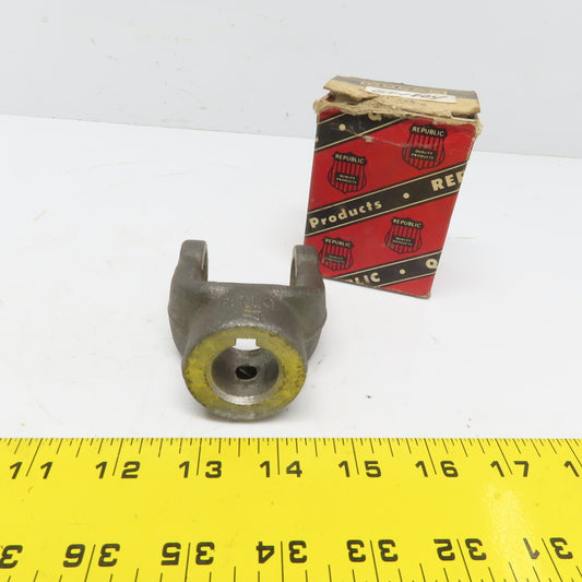 Republic HY-362-6 RMC H7 Yoke 7/8" Keyed Bore 15/16" OD Caps