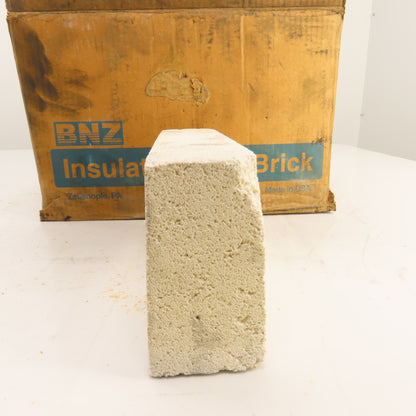 BNZ No.1 Arch Insulating Fire Brick 2600° 9" x 4.5" x 2.5" Box Of 8
