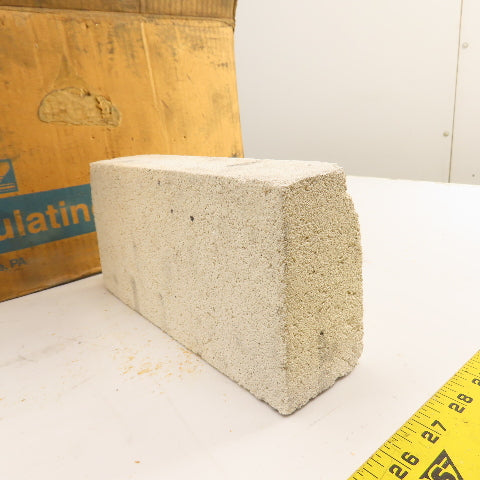 BNZ No.1 Arch Insulating Fire Brick 2600° 9" x 4.5" x 2.5" Box Of 8