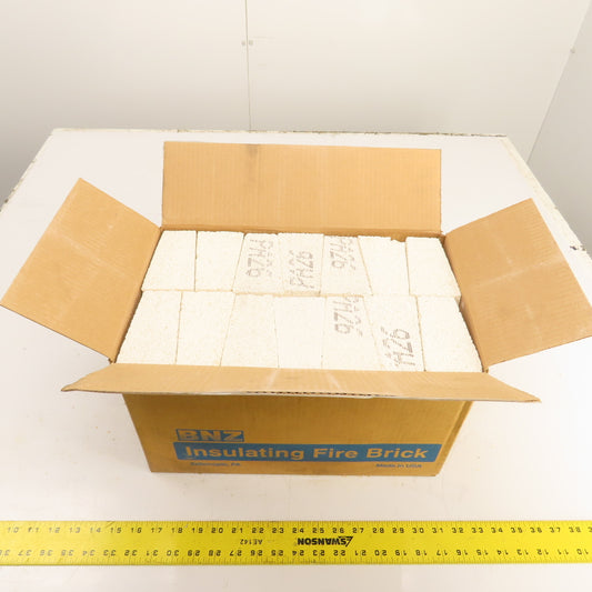 BNZ PA26 No.2 Arch Insulating Fire Brick 2600° 9" x 4.5" x 2.5" Box Of 14