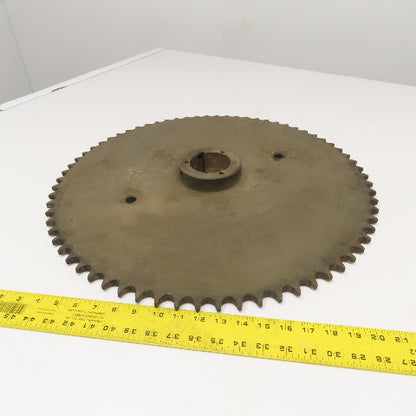 23" OD 70 Tooth 1" Pitch No. 80 Single Strand Roller Chain Sprocket 2-3/4" Bore