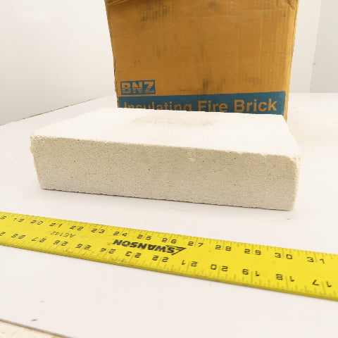 BNZ PA-26 No.2 Wedge Insulating Fire Brick 2600° 13.5" x 9" x 3-2.5" Box Of 4