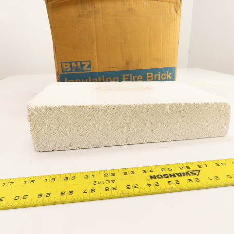 BNZ PA-26 No.2 Wedge Insulating Fire Brick 2600° 13.5" x 9" x 3-2.5" Box Of 4