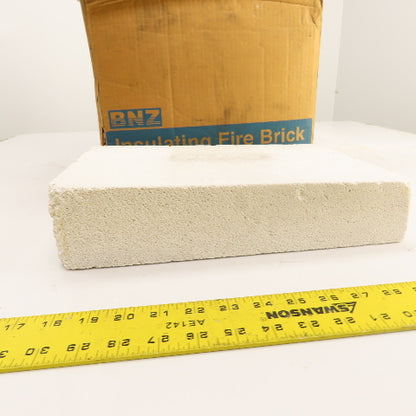 BNZ PA-26 No.2 Wedge Insulating Fire Brick 2600° 13.5" x 9" x 3-2.5" Box Of 4