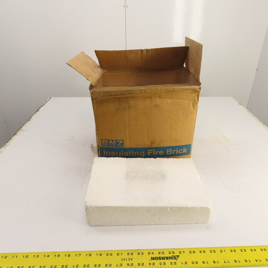 BNZ PA-26 No.2 Wedge Insulating Fire Brick 2600° 13.5" x 9" x 3-2.5" Box Of 4