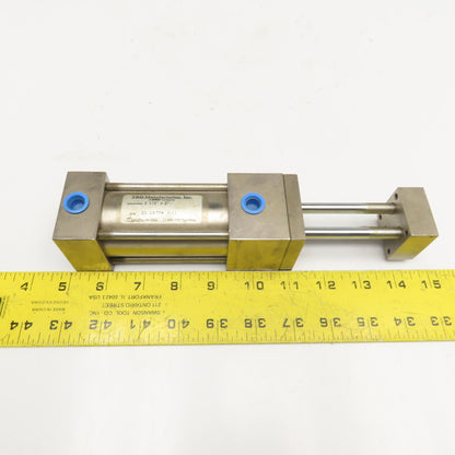 TRD Mfg. 1-1/2" Bore 2" Stroke 3 Rod Stainless Steel Actuator Air Cylinder