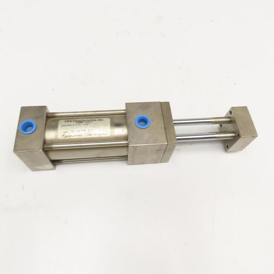 TRD Mfg. 1-1/2" Bore 2" Stroke 3 Rod Stainless Steel Actuator Air Cylinder