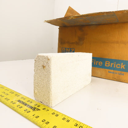 BNZ PA-26 Arch No. 2.5 Insulating Fire Brick 2600° 9" x 4.5" x 2.5-2.125" Lot/10