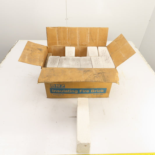 BNZ PA-26 Arch No. 2.5 Insulating Fire Brick 2600° 9" x 4.5" x 2.5-2.125" Lot/10